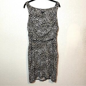 Ann Taylor Sleeveless Sheath Animal Print Dress